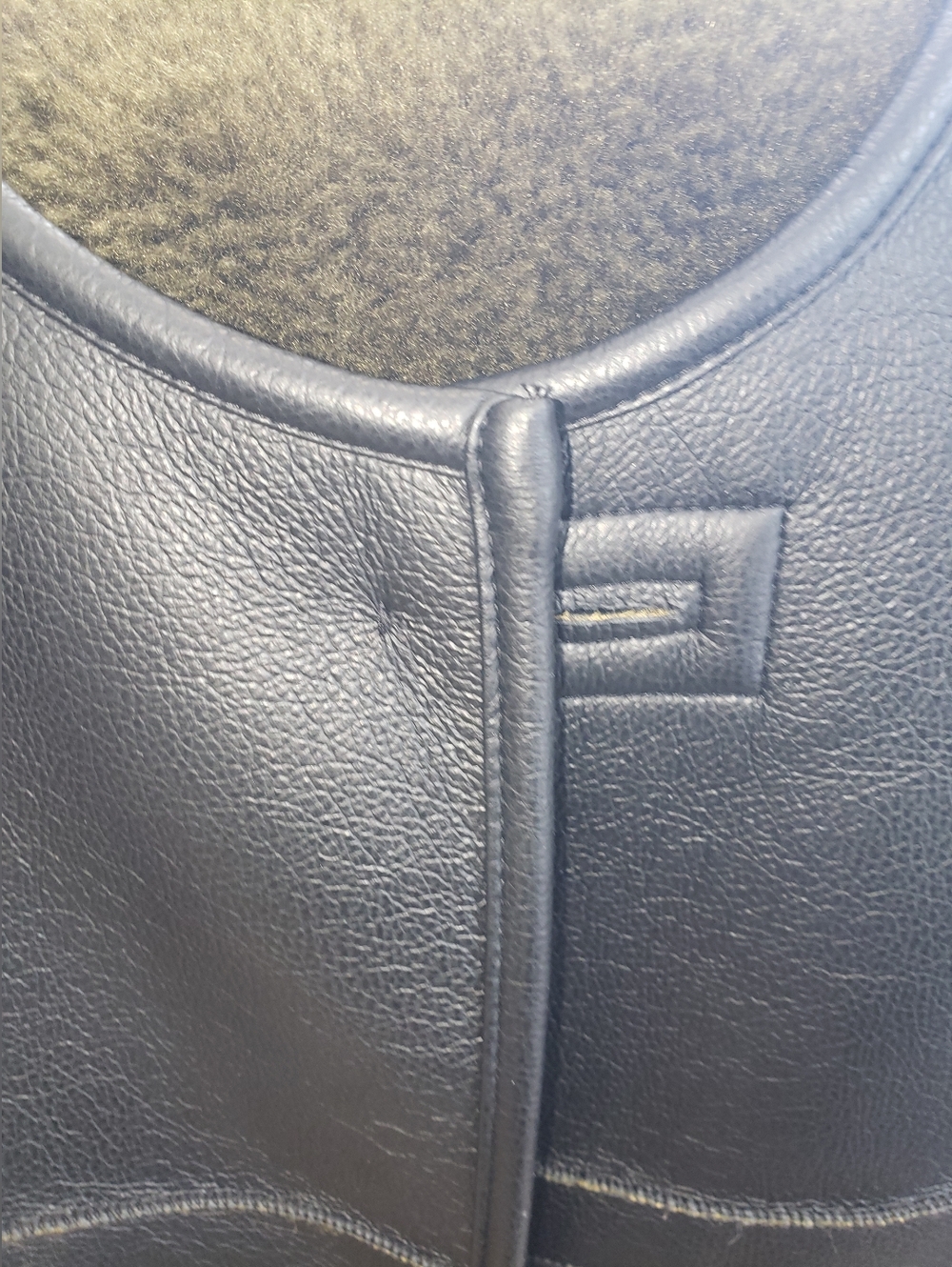 NWT. Ming Millitary Olive Green Amd Black Faux Shearling Leather Teddy Jacket XL